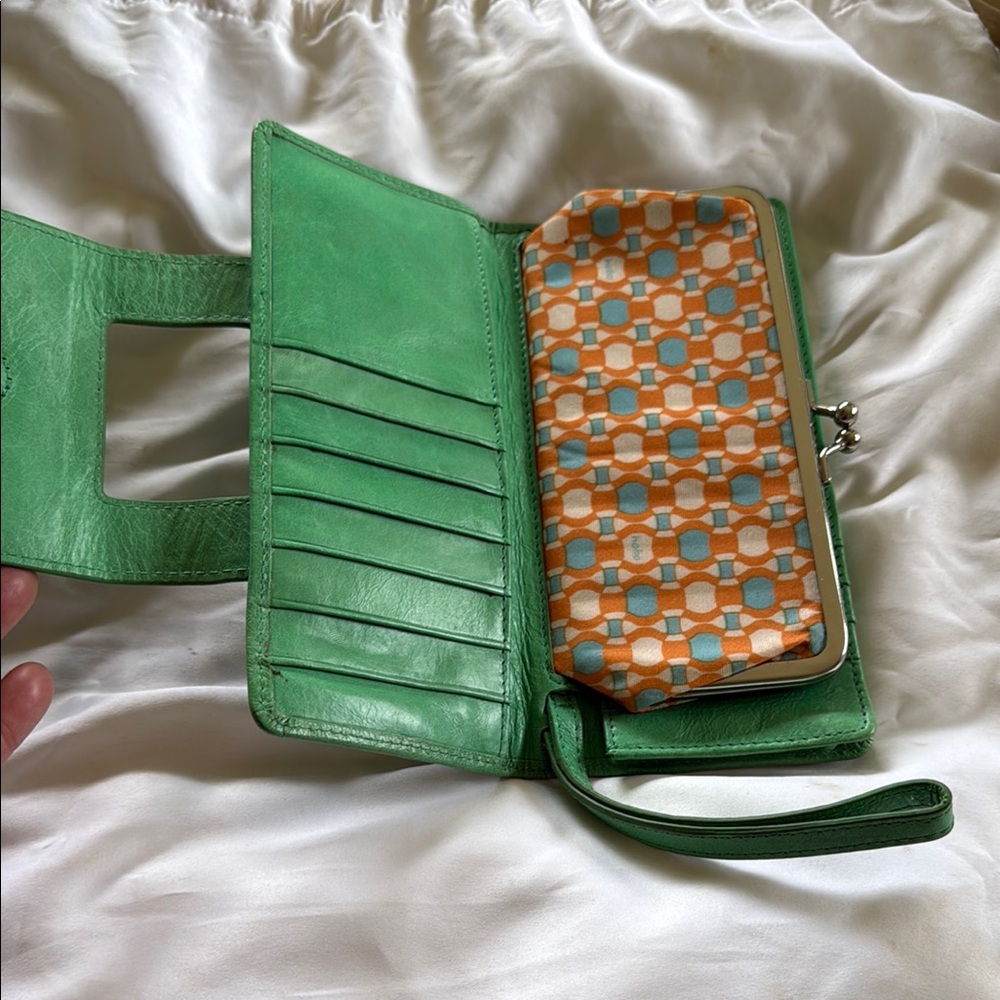 Green Leather Clutch - Picture 4 of 4